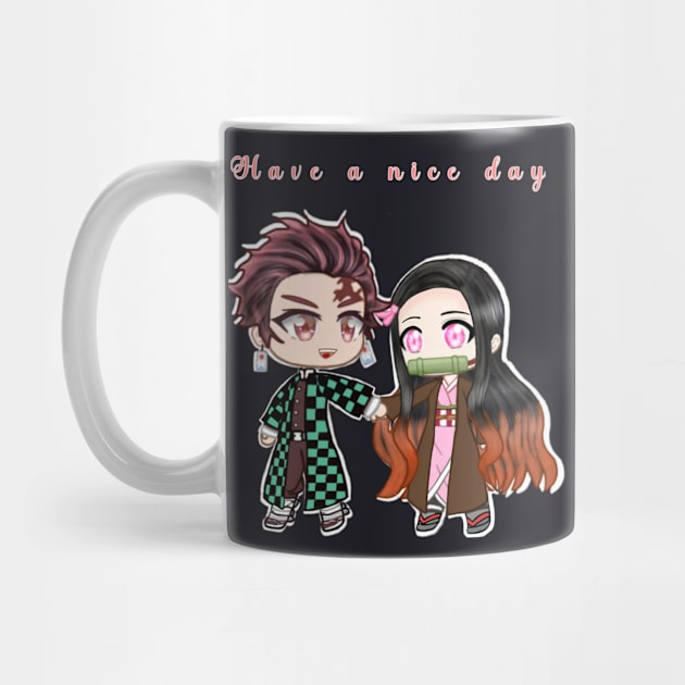 Tanjirou and nezuko chibi by DreamyRose